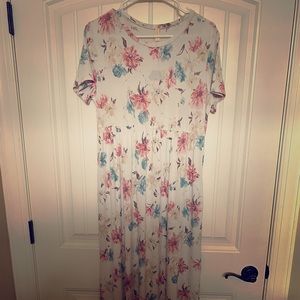 Pinkblush Ivory Floral Maternity Maxi